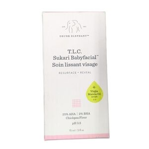 Drunk Elephant T.L.C. Sukari Babyfacial 15 ml / fl .5 oz W/ Free Sample NWT
